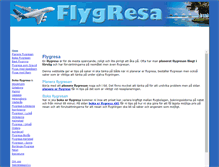 Tablet Screenshot of flyg-resa.com